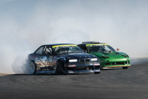 E36 BMW M3 and S13 Nissan 240SX Top Drift tandem drift