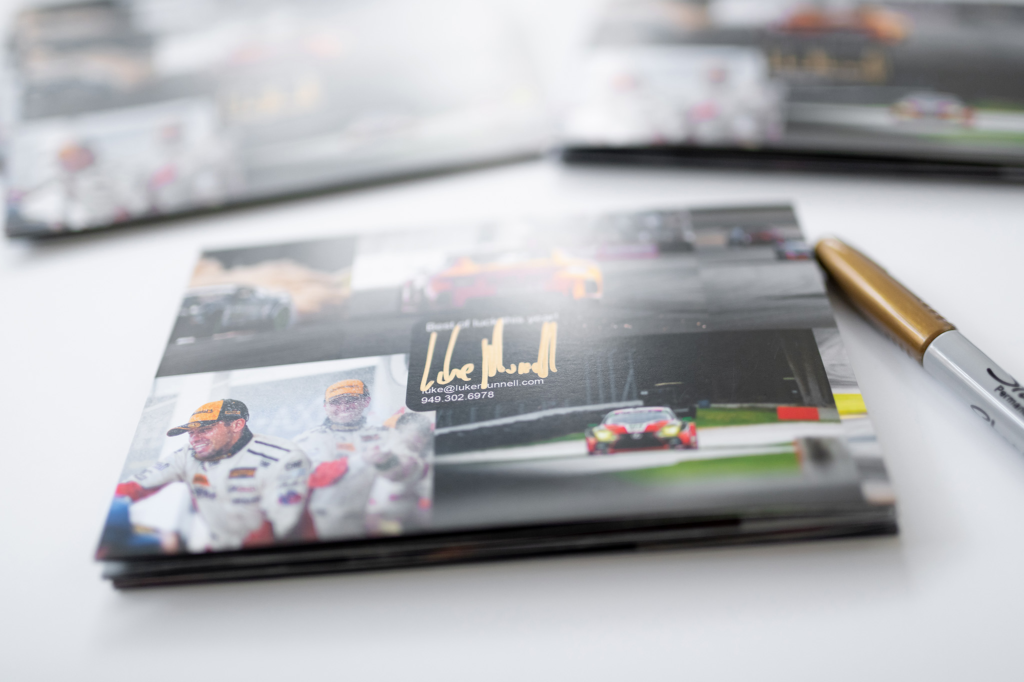 Luke Munnell Motorsports Photography 2020 promotional brochure 