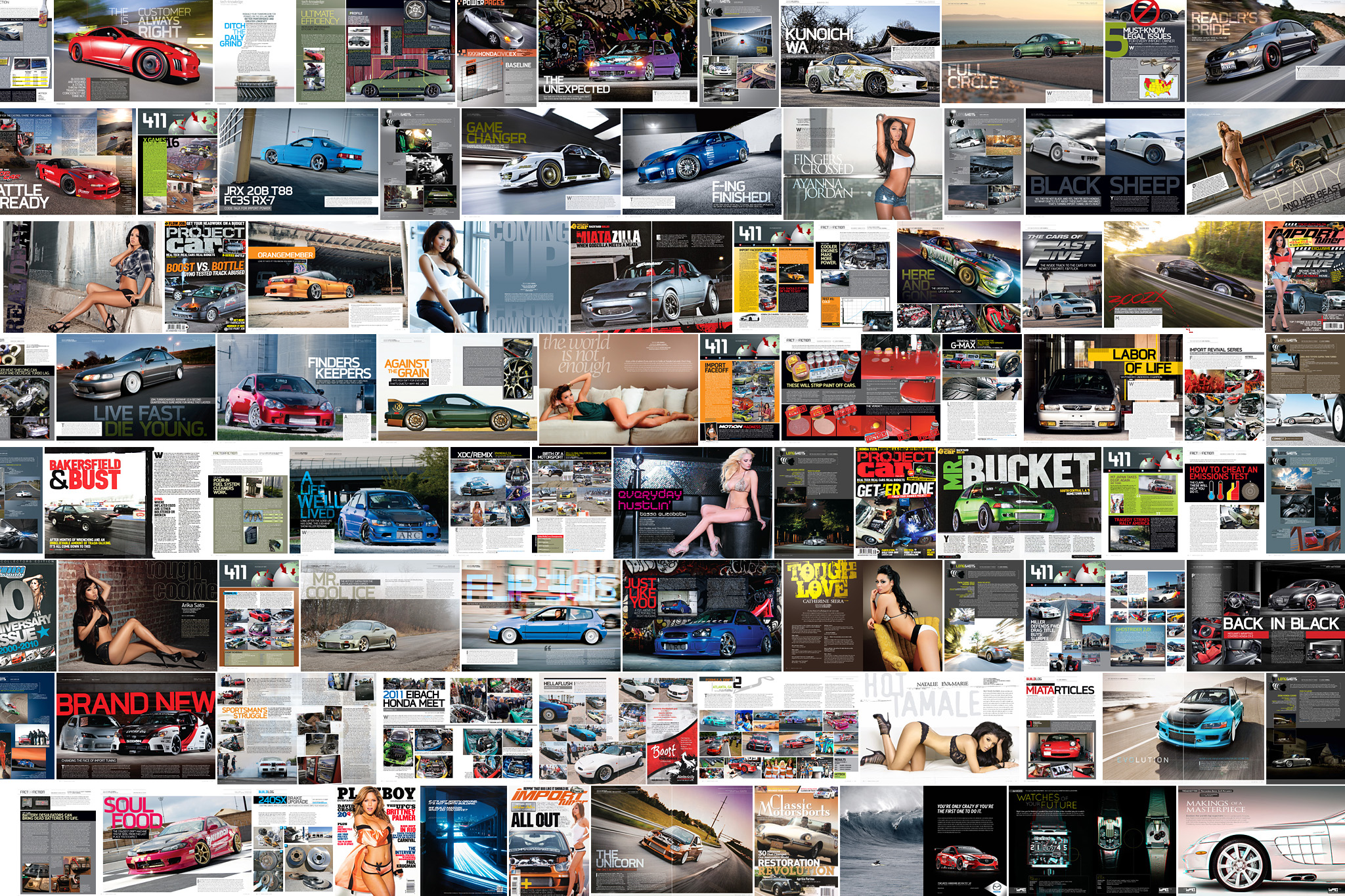 Luke Munnell print tear sheets 2005 - 2011