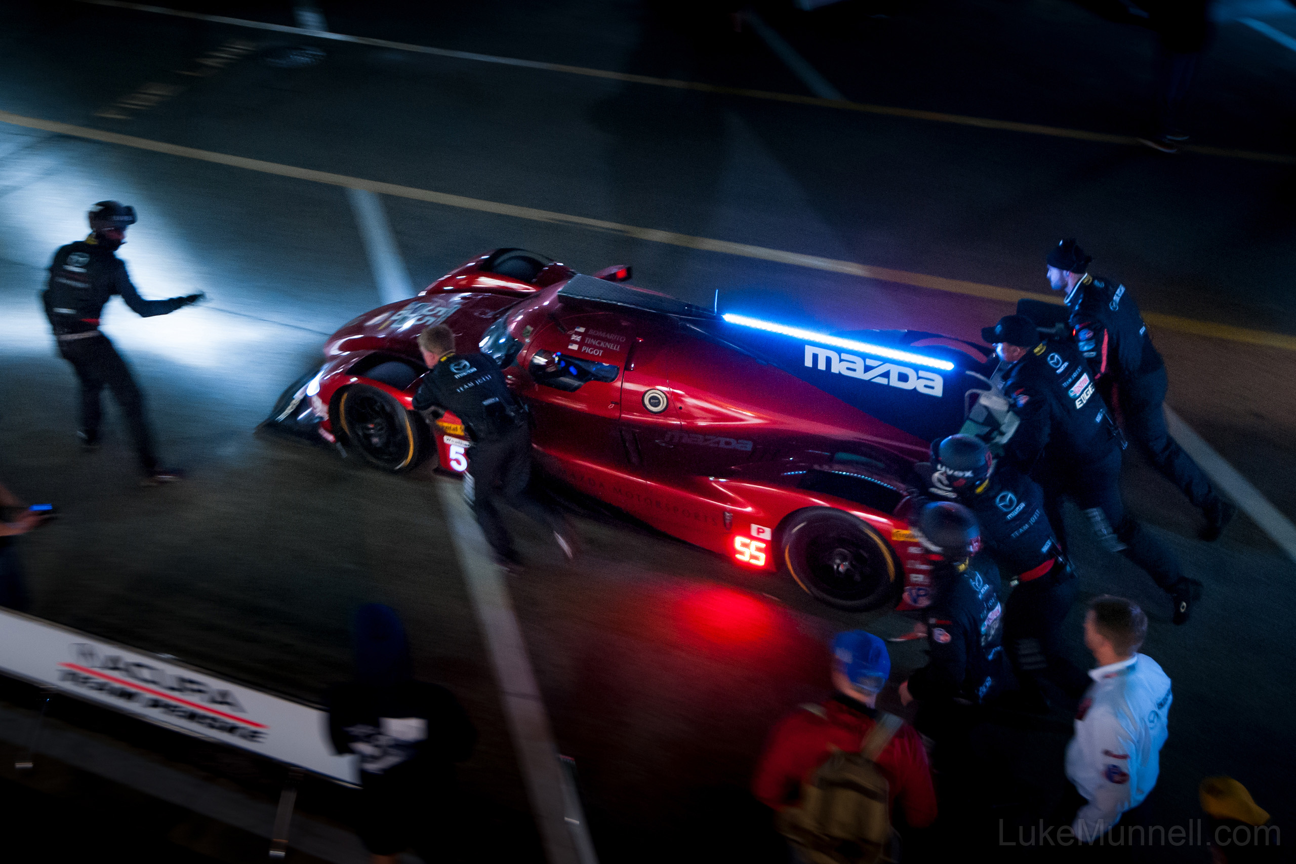 2018 Rolex 24 Daytona Mazda LMP overhead
